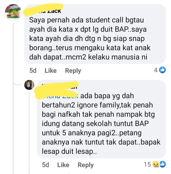 Duit BAP, cikgu pening lihat drama ibu bapa