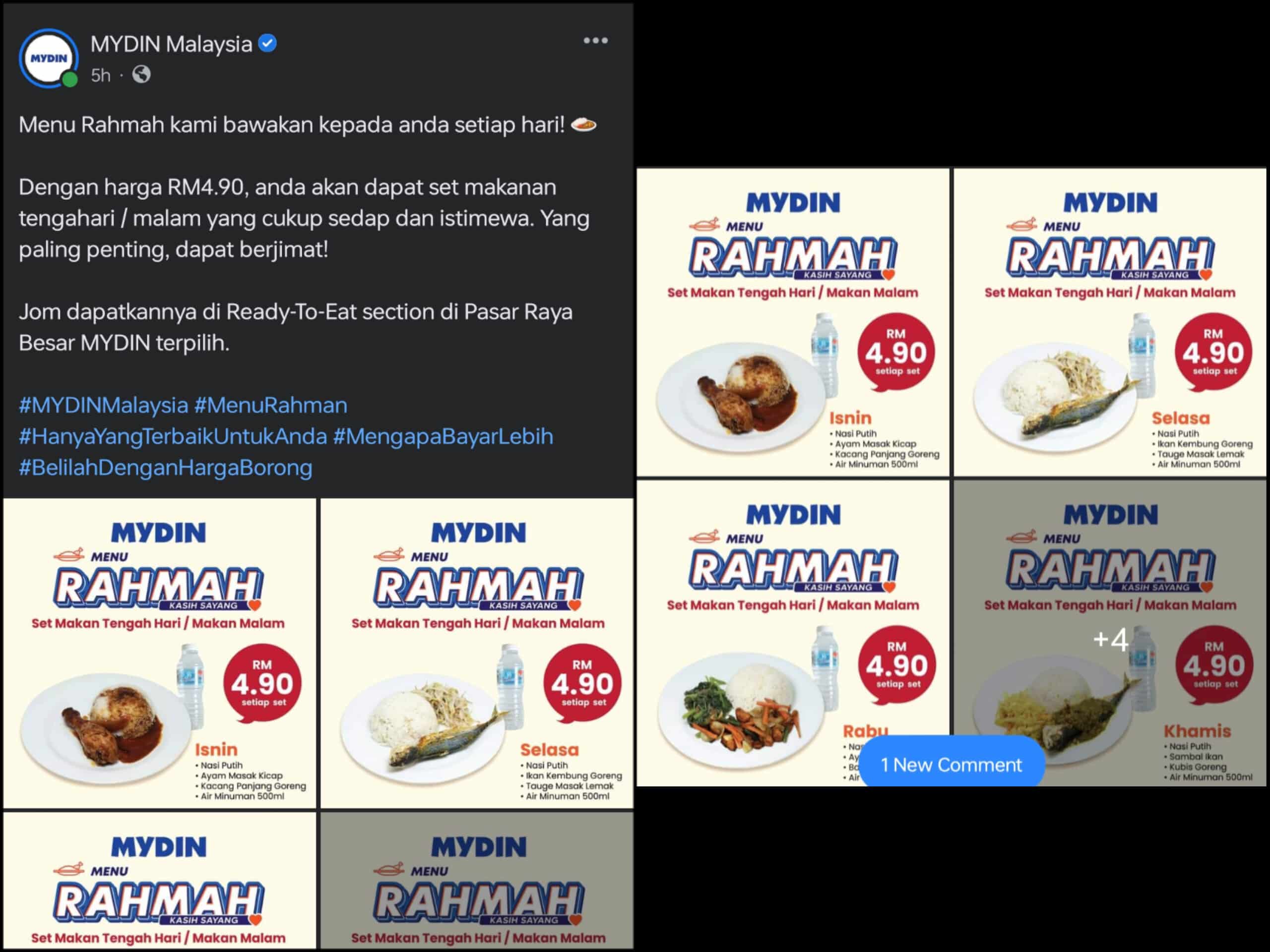 Mydin Jadi Perhatian Tawar Menu Rahmah Bawah Rm5 Ramai Luah Lega